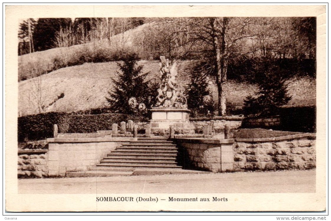 25 SOMBACOUR - Monument Aux Morts  (Recto/Verso) - Other & Unclassified