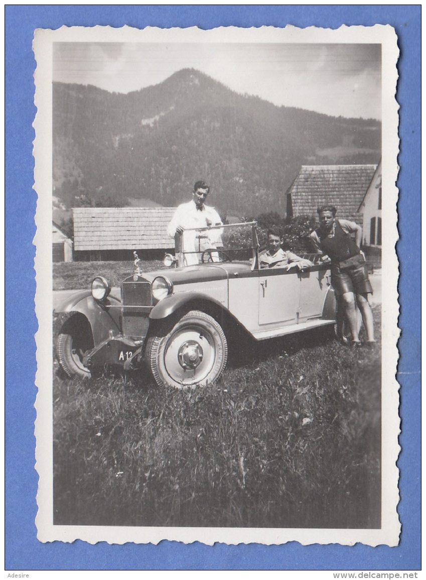 Orig.Foto, Oldtimer Cabrio, Format Ca. 8,8 X 6,2 Cm, Gute Erhaltung - Automobile