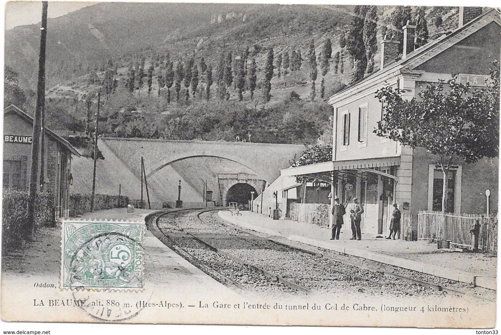 LA BEAUME - 06 - La Gare Et L'entrée Du Tunnel Du Col De Cabre - ENCH2906/243 - - Autres & Non Classés