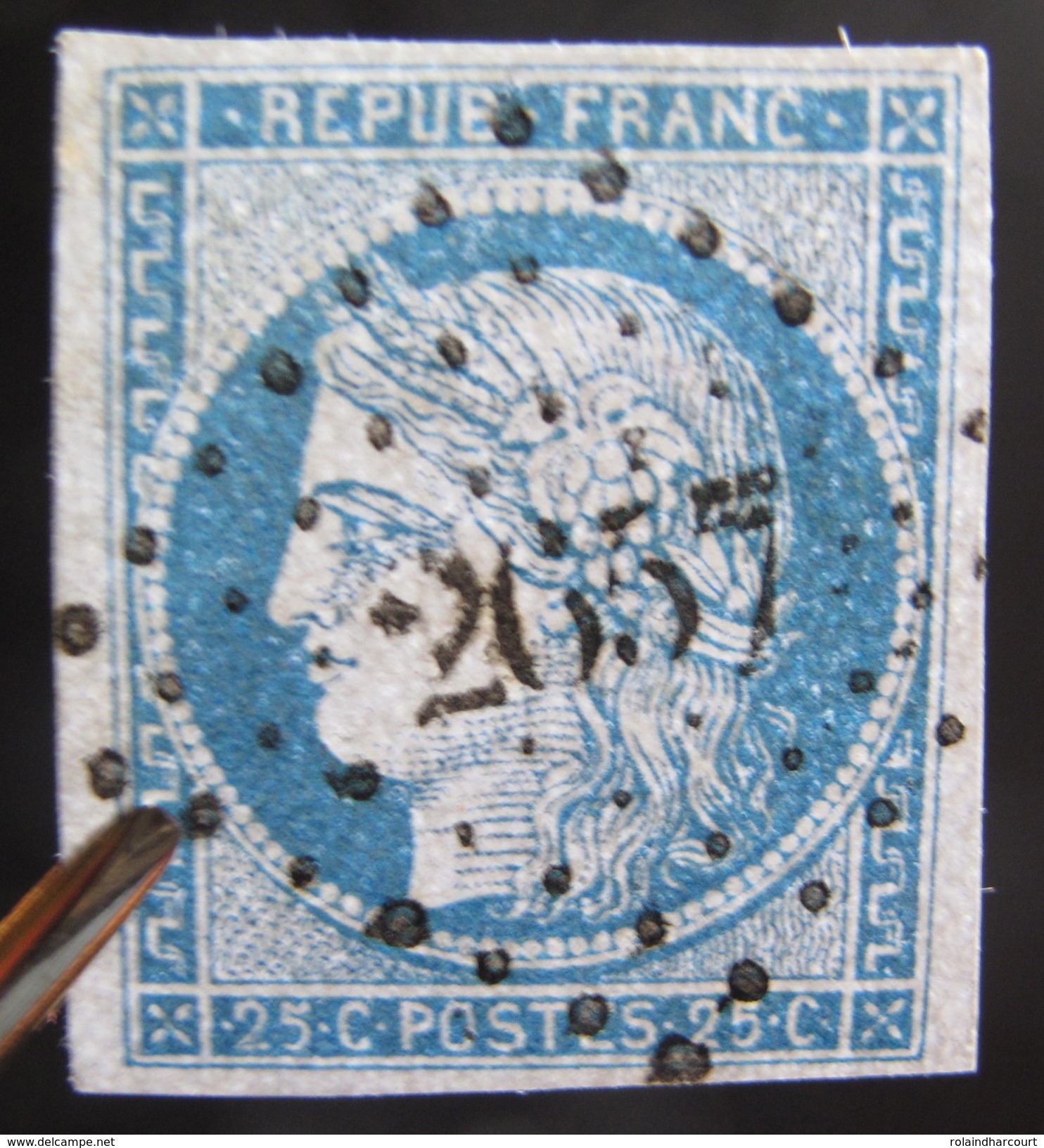 LOT R1510/3 - SUPERBE CERES N°4 - PC 2657 REVEL (Haute Garonne) INDICE 4 - Cote : 60,00 &euro; - 1849-1850 Cérès