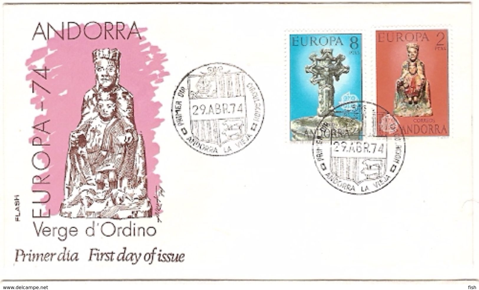 Andorra & FDC Europa CPTE, La Vieja 1974 (81) - Usados