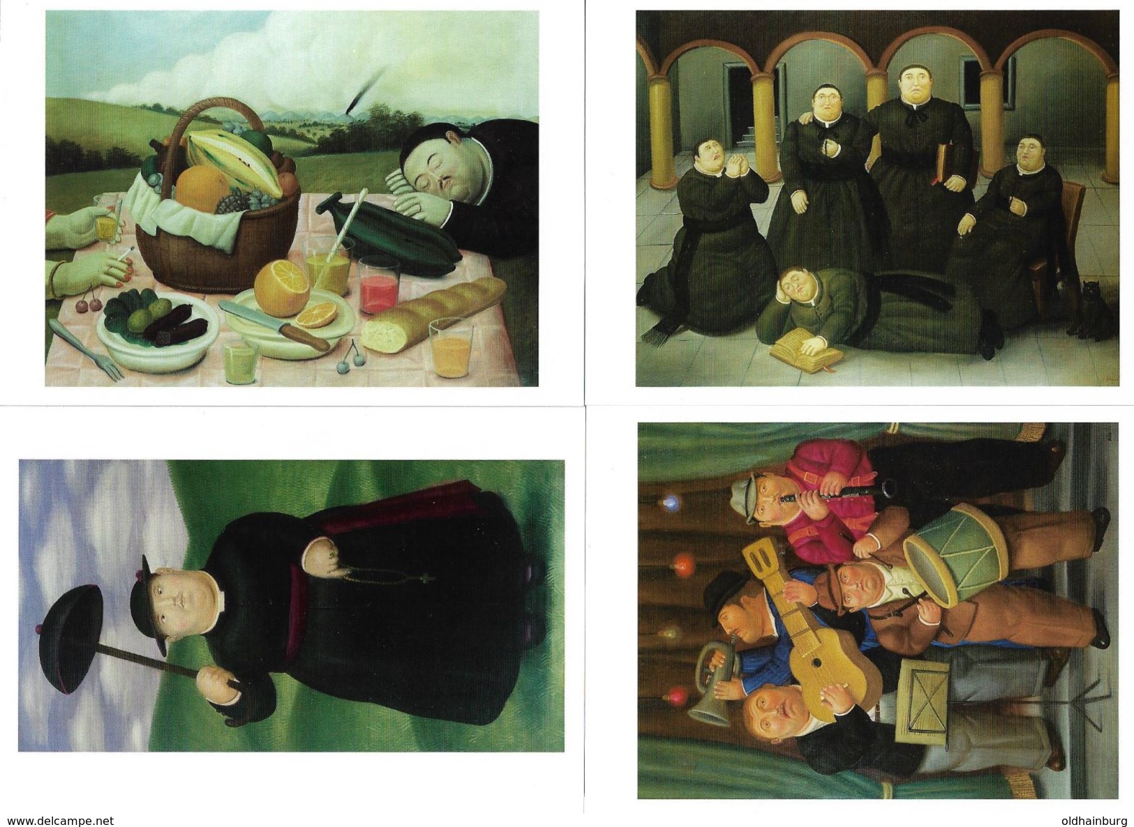 4160m: 4 AKs Fernando Botero, Ungelaufen - Paintings