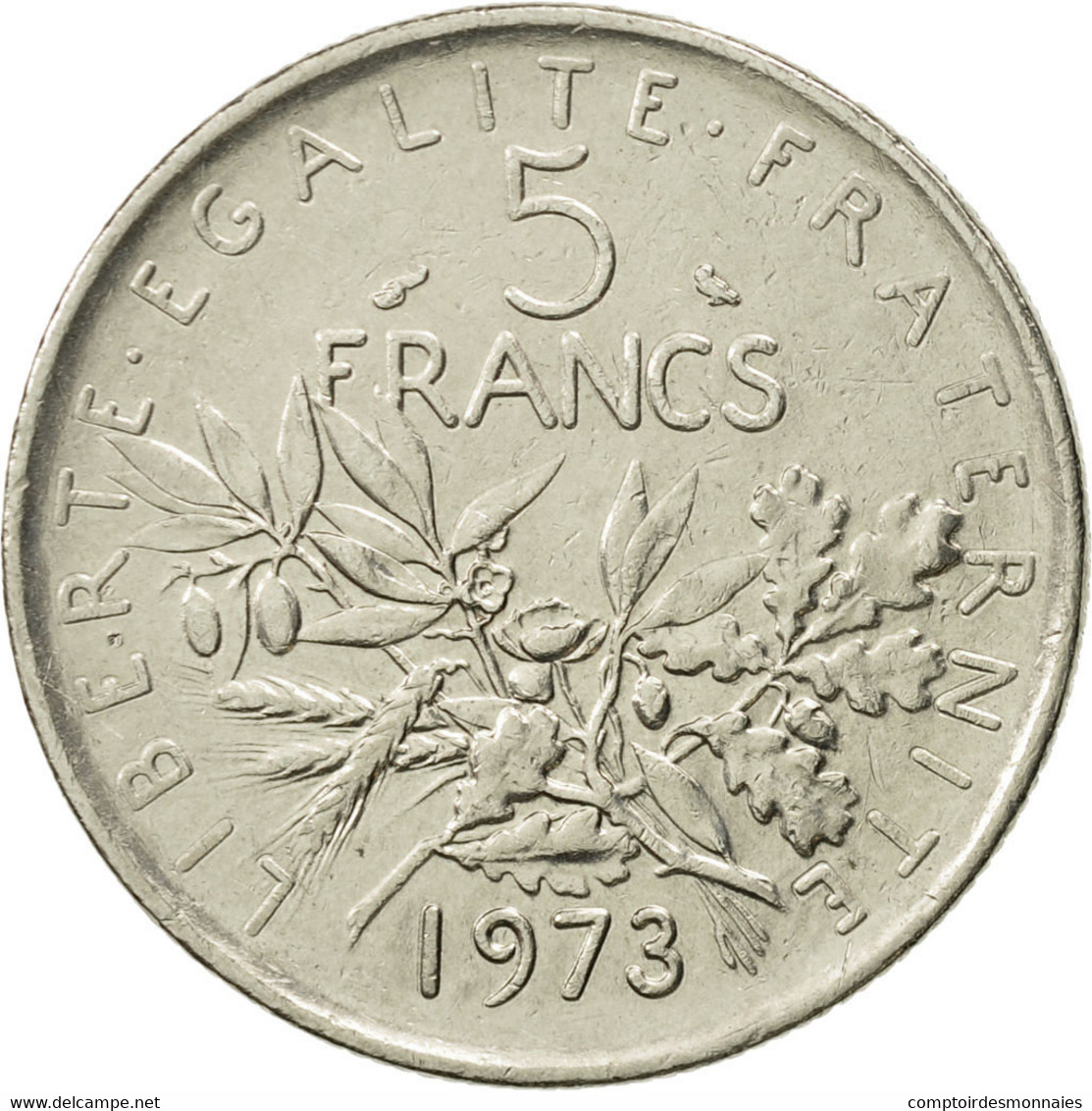 Monnaie, France, Semeuse, 5 Francs, 1973, Paris, SUP, Nickel Clad Copper-Nickel - Autres & Non Classés