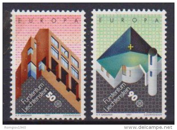 LIECHTESTEIN 1987 EUROPA UNIF. 857-858 MNH XF - Nuovi