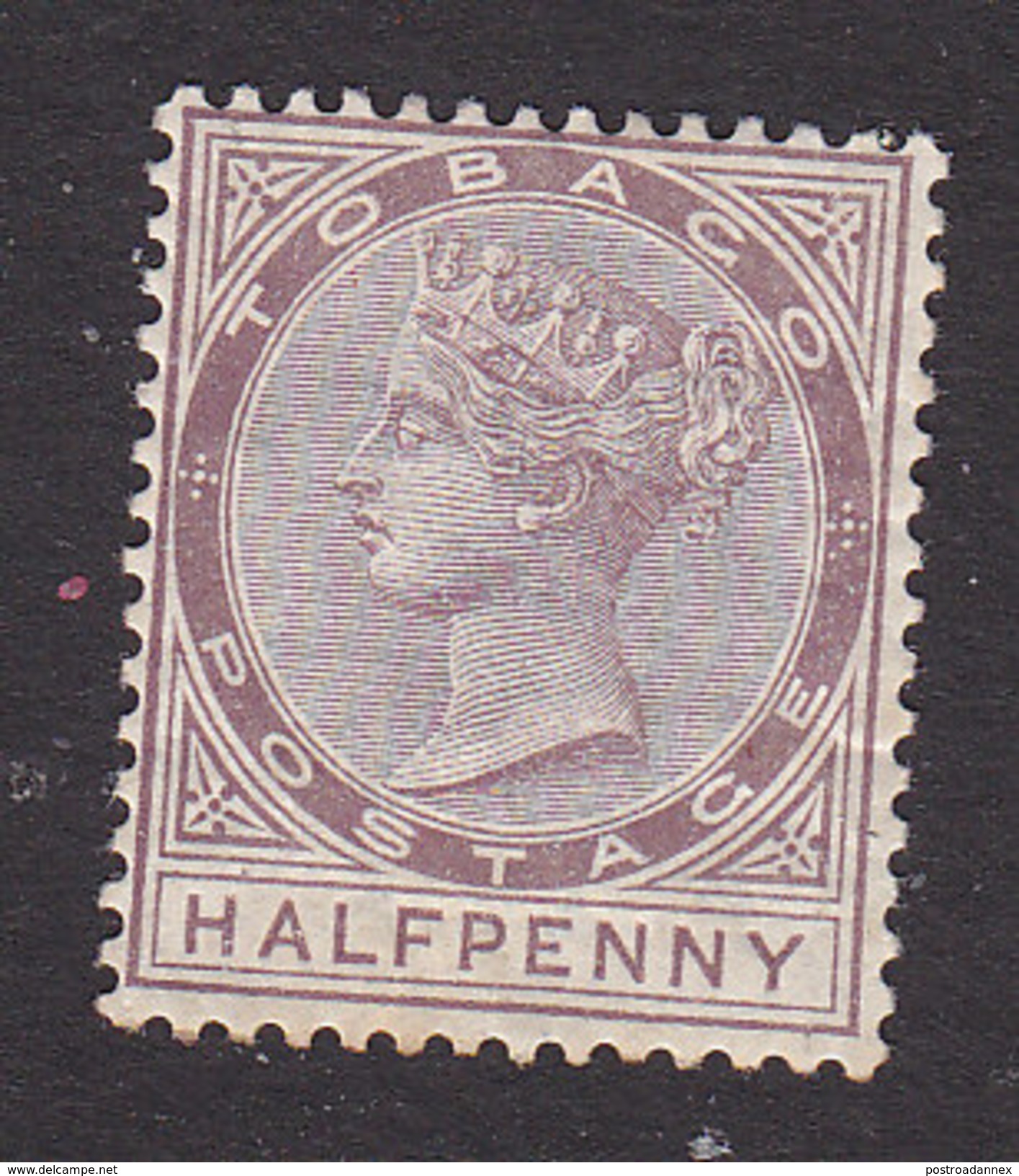 Tobago, Scott #14, Mint Hinged, Queen Victoria, Issued 1882 - Trinité & Tobago (...-1961)