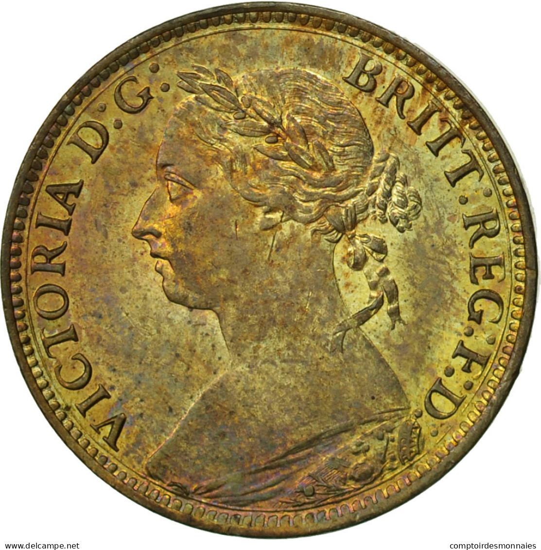 Monnaie, Grande-Bretagne, Victoria, Farthing, 1885, SUP+, Bronze, KM:753 - B. 1 Farthing