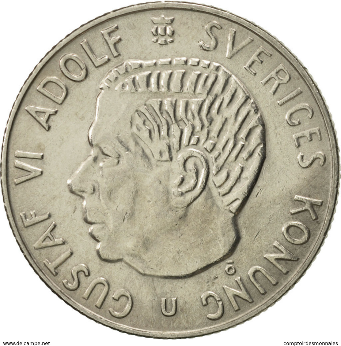 Monnaie, Suède, Gustaf VI, Krona, 1972, SUP, Copper-Nickel Clad Copper, KM:826a - Suède