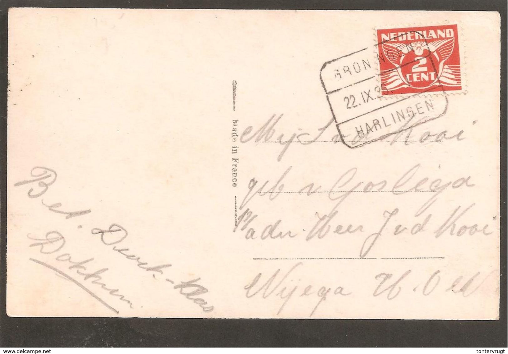 Blokstempel. Groningen-Harlingen I. SP 5 - Storia Postale