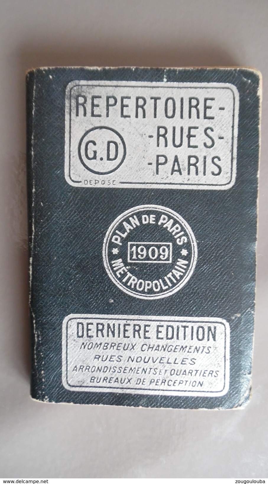 Répertoire Rues De Paris Plan Métropolitain 1909 - Europa