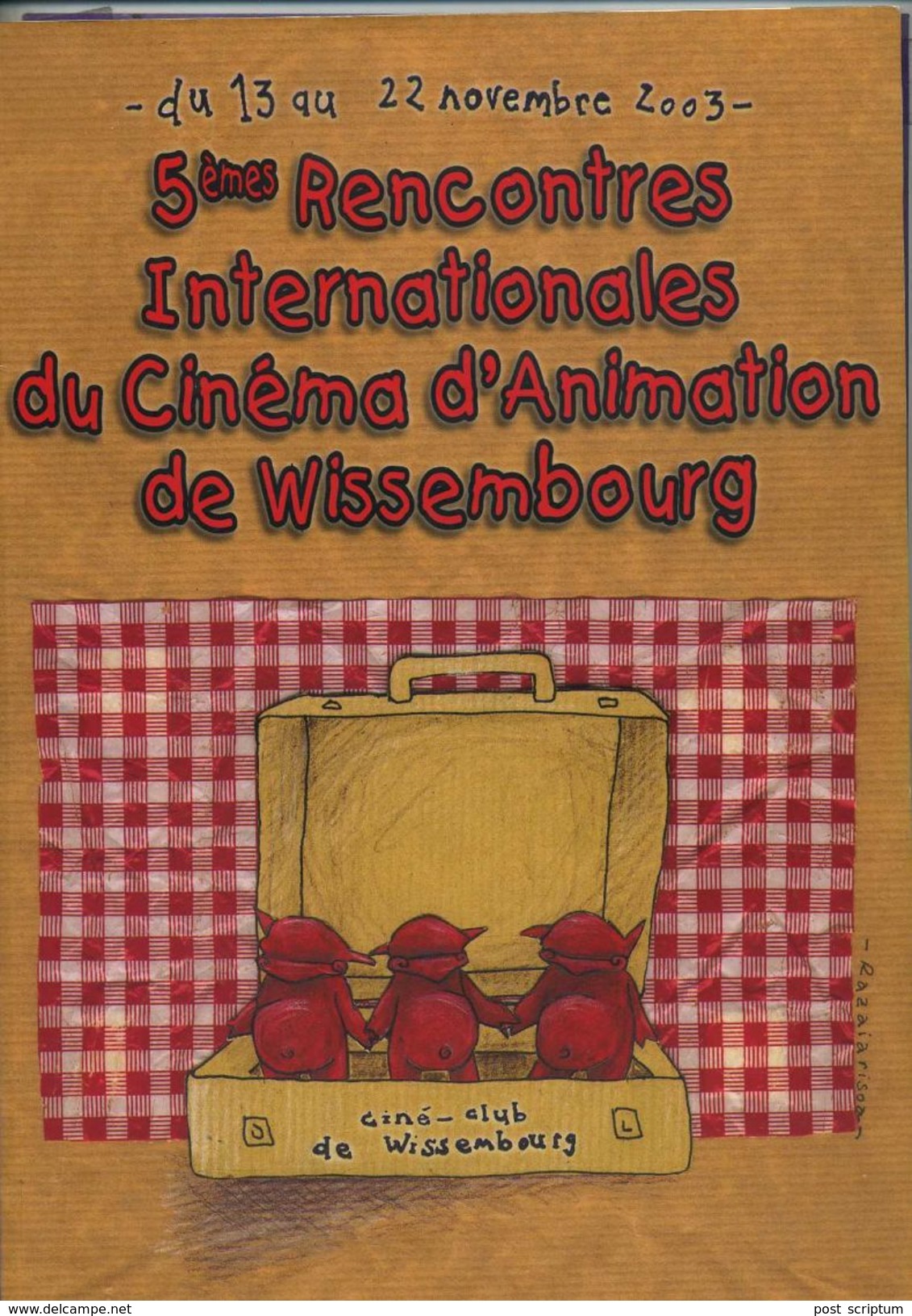 Livre - 5ème Rencontres Internationales Du Cinéma D'animation De Wissembourg - Cinema/Televisione