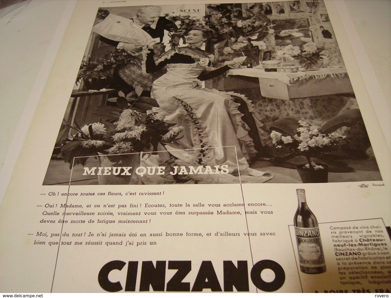 ANCIENNE PUBLICITE CINZANO MIEUX QUE JAMAIS 1939 - Posters