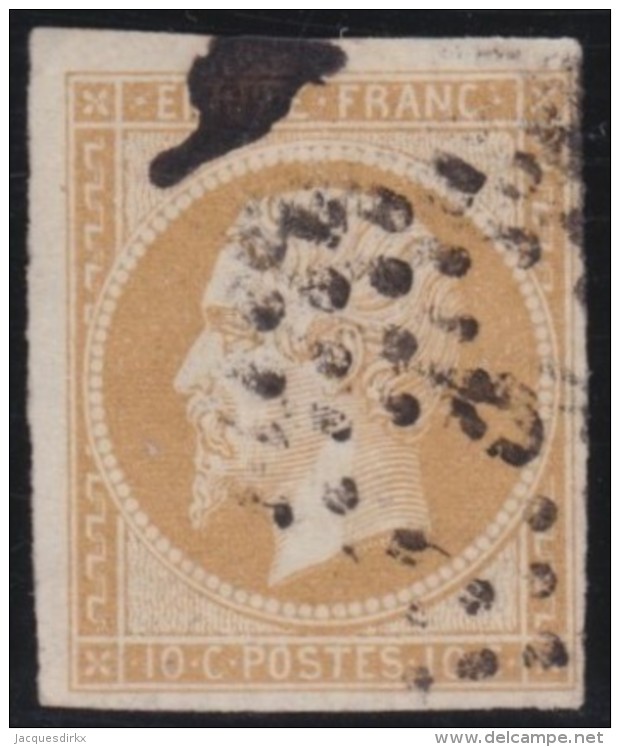 France   .    Yvert  .   13        .      O   .     Oblitéré - 1853-1860 Napoleon III