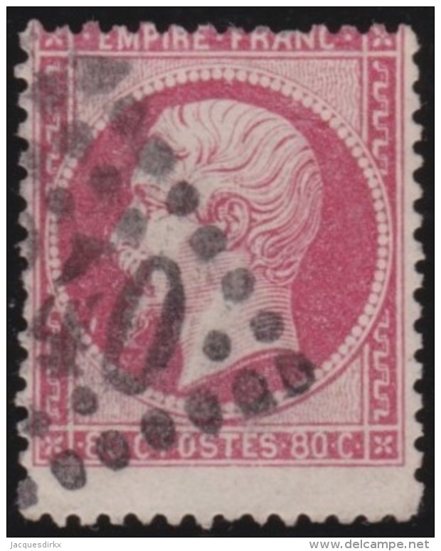 France   .    Yvert  .   24      .      O   .     Oblitéré - 1862 Napoléon III