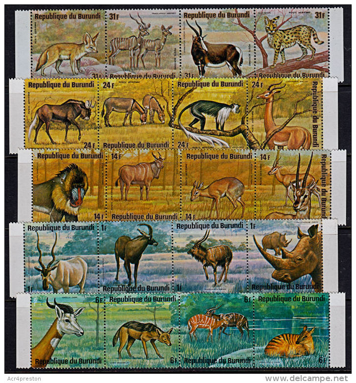 B0712 BURUNDI 1971, African Animals, 1st Series MNH - Other & Unclassified