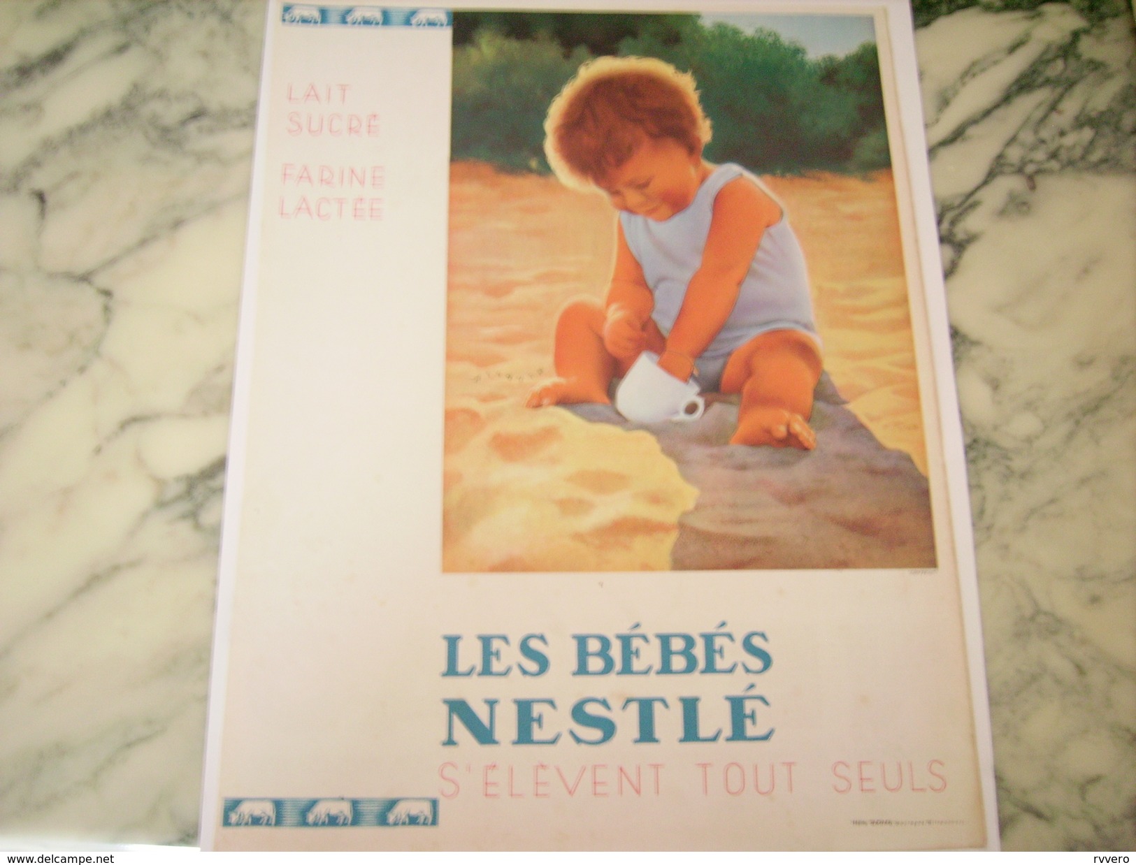 ANCIENNE PUBLICITE BEBE NESTLE - Affiches