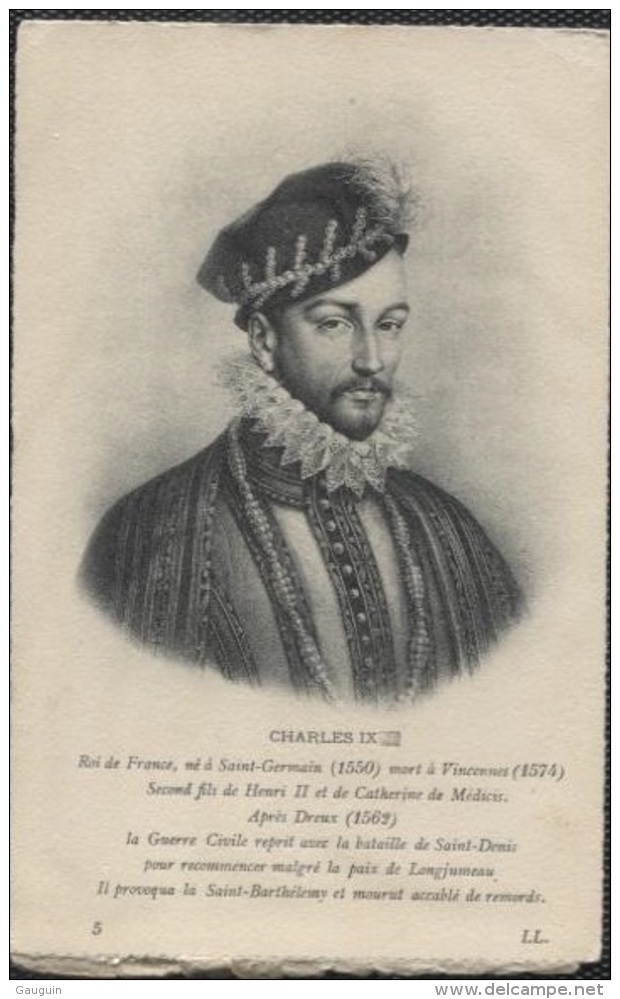 CPA - CHARLES IX - PORTRAIT - Edition L.L. - Storia