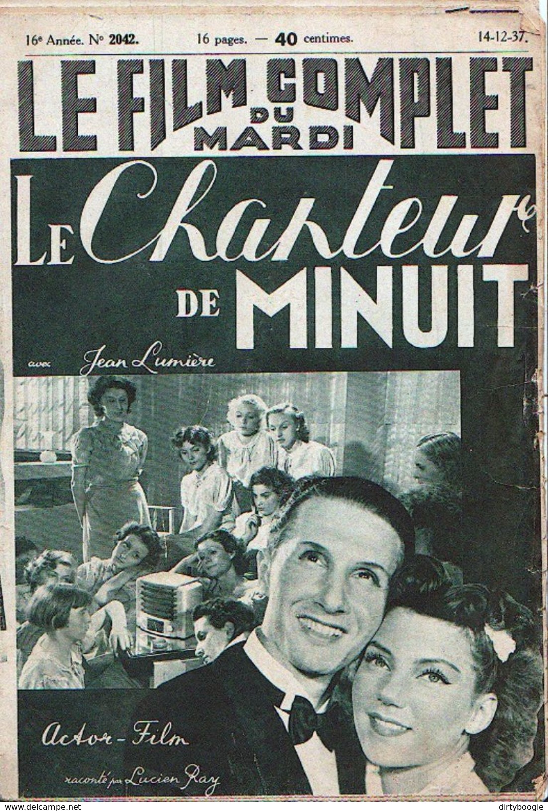 Le FILM COMPLET DU MARDI - Le CHANTEUR DE MINUIT - Jean LUMIERE - Harriett HOCTOR - Cinéma/Télévision