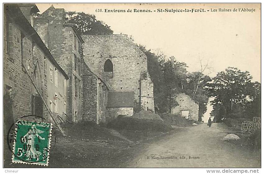 SAINT SULPICE LA FORET LES RUINES DE L'ABBAYE - Other & Unclassified