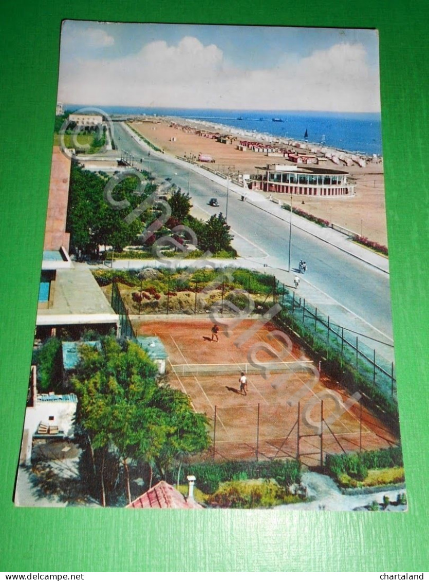 Cartolina Rimini - Lungomare E Spiaggia 1959 - Rimini