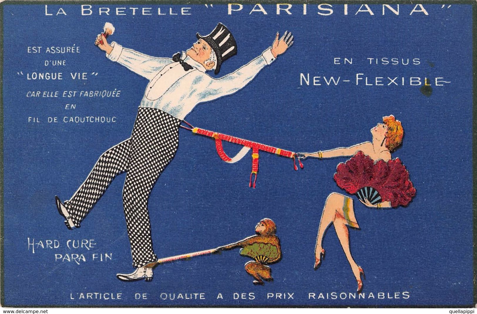 D6087 "LA BRETELLE PARISIANA - EN TISSUS NEW-FLEXIBLE " ANIMATA.  CART NON SPED - Altri & Non Classificati