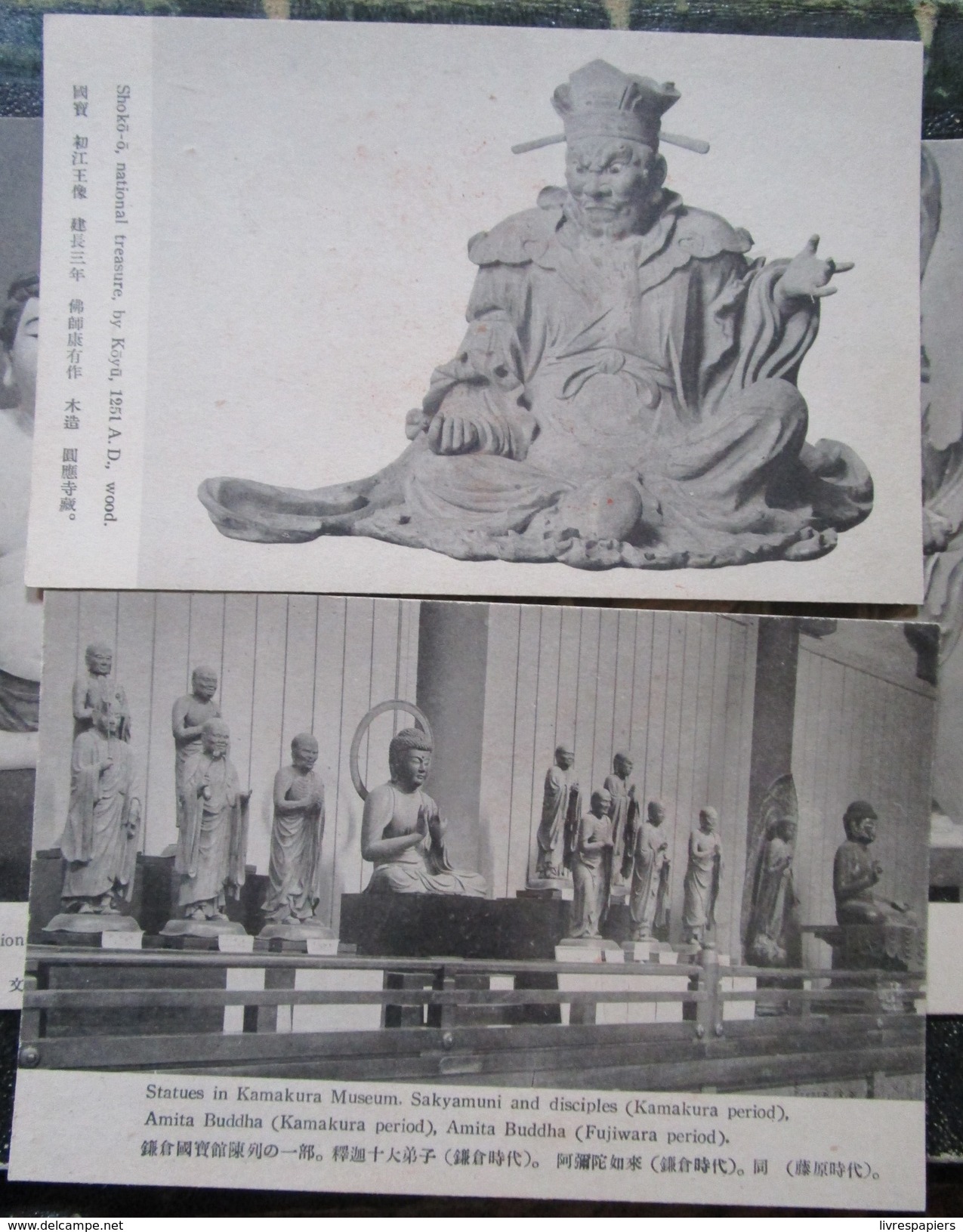 Japon Lot 4 Cpa Art Kamakura Benzaite  Statues  Voir Photos - Autres & Non Classés