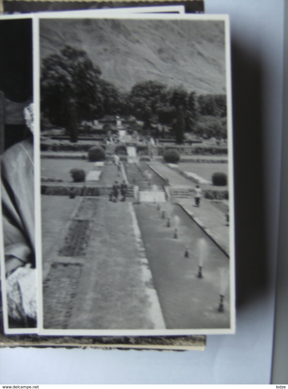 Asia India Photocard Nice Field With Fountains  By Badyari And Co Dalgate Srinagar - India