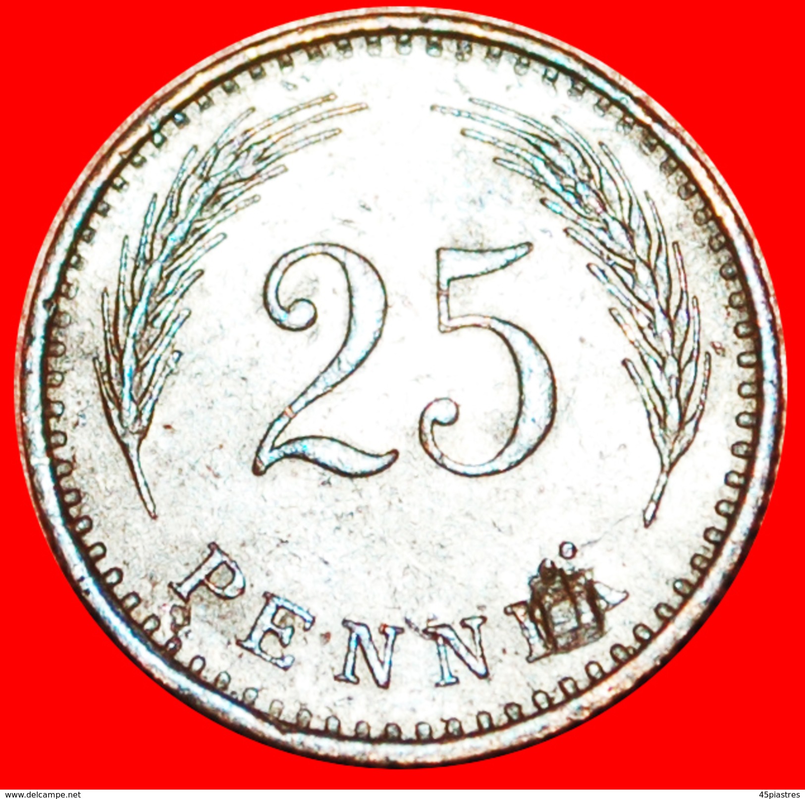 § LION: FINLAND &#x2605; 25 PENCE 1941S! LOW START&#x2605; NO RESERVE! - Finland