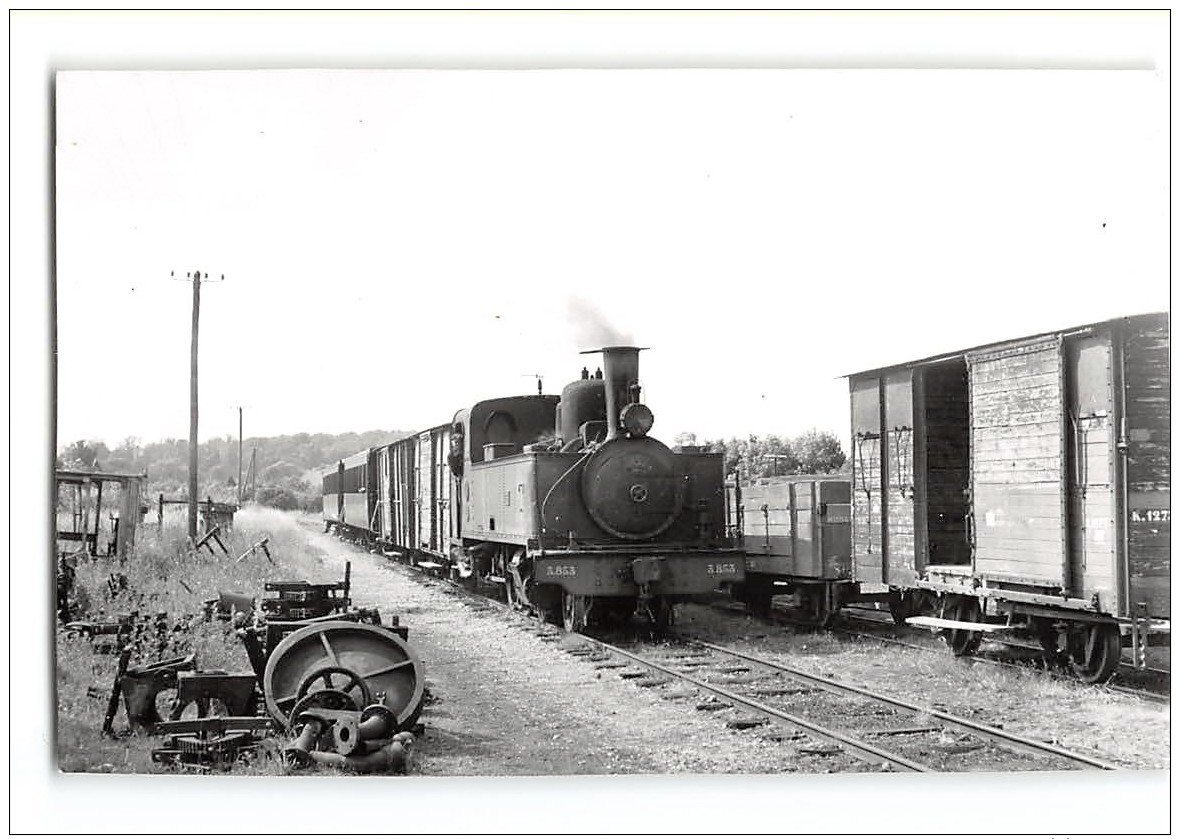 Photo M.Rifault Format Cpa Saint Valery Une Machine Ligne De Noyelles Cayeux - Saint Valery Sur Somme