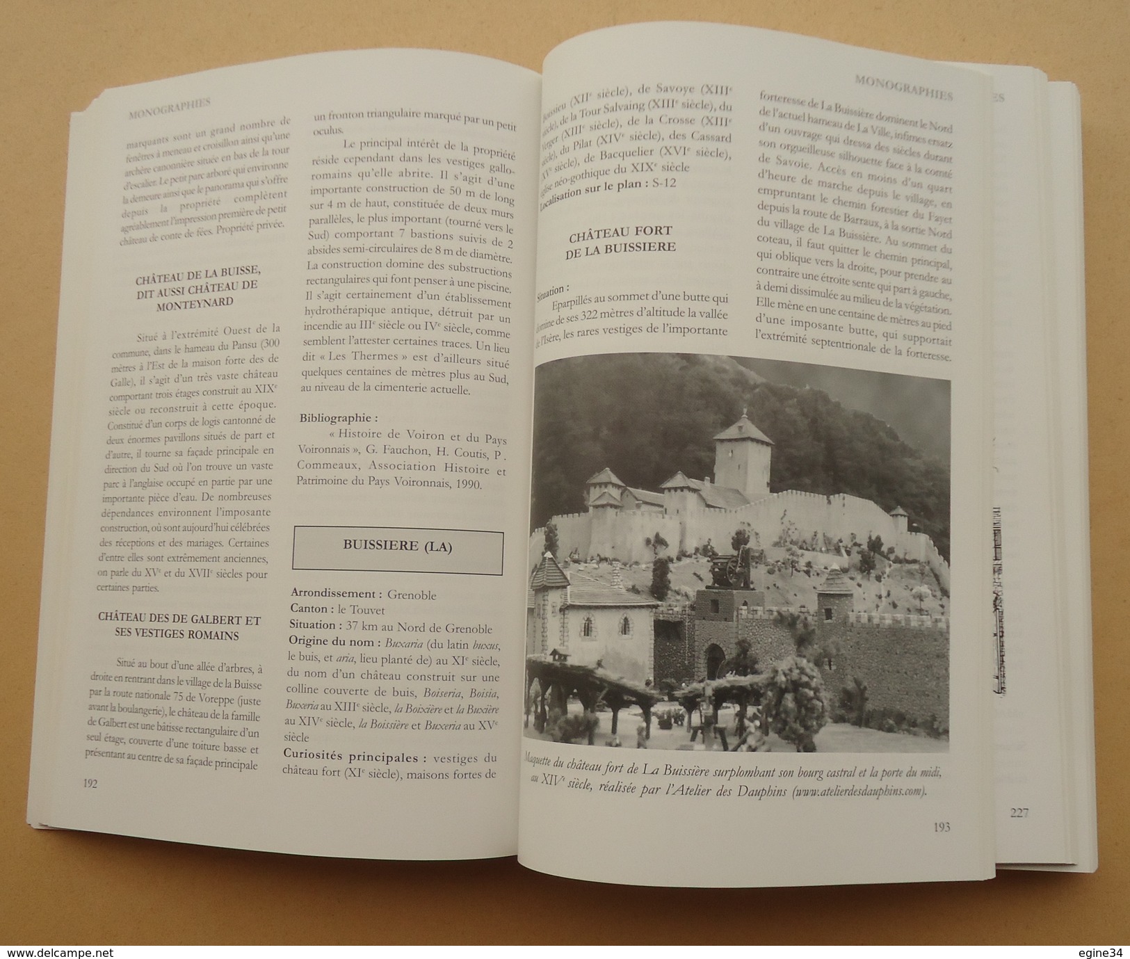 Dauphiné-Isère (38) - Eric Tasset - Châteaux Forts de L'Isère - Guide de visite 700 Châteaux à découvrir - Dédicace 2005