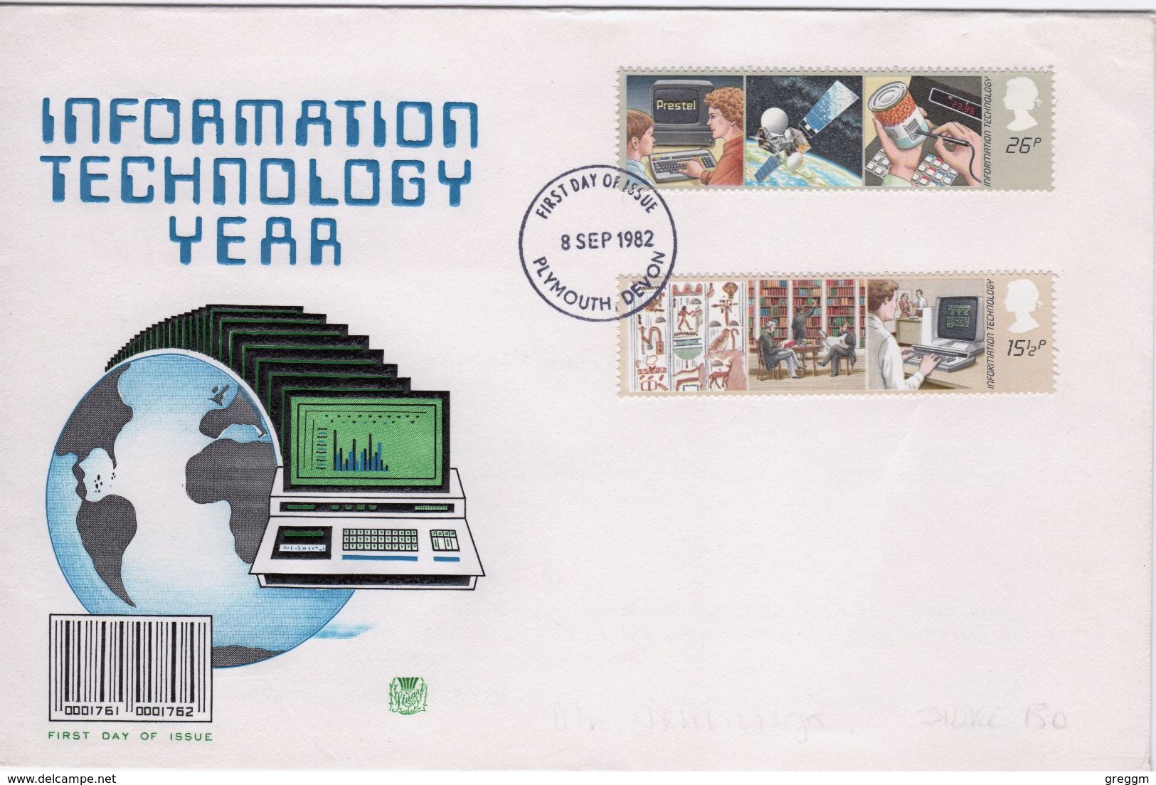 GB First Day Cover To Celebrate Information  Technology - 1981-1990 Decimal Issues