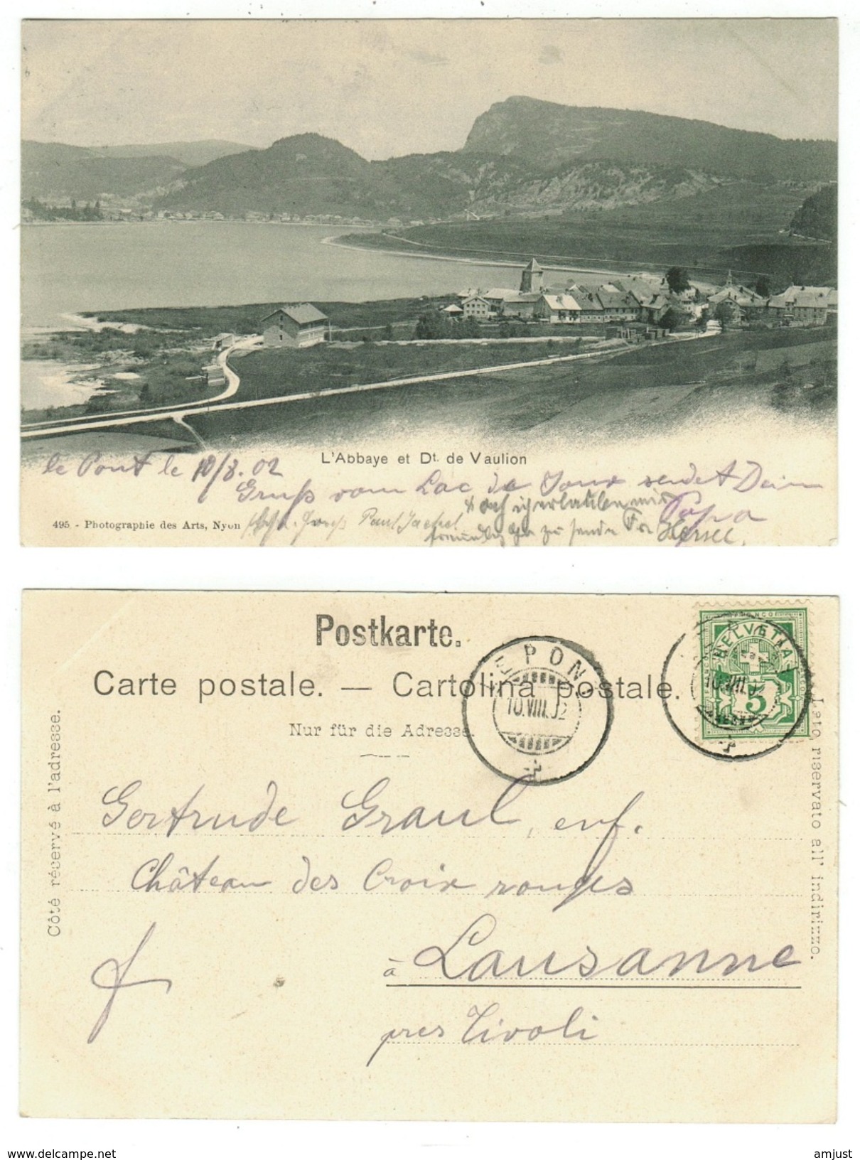 Suisse // Schweiz // Switzerland //  Vaud   //  L'abbaye Et La Dent De Vaulion - L'Abbaye