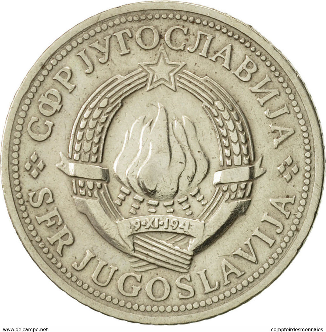 Monnaie, Yougoslavie, 2 Dinara, 1971, TTB+, Copper-Nickel-Zinc, KM:57 - Joegoslavië