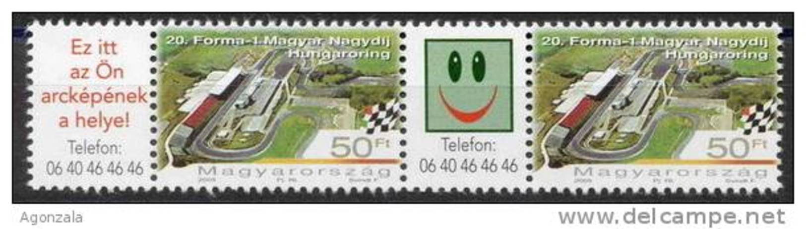 TIMBRES NOUVEAUX HONGRIE PAIR CIRCUIT HUNGARORING AUTOMOBILE FORMULE 1 - Automovilismo