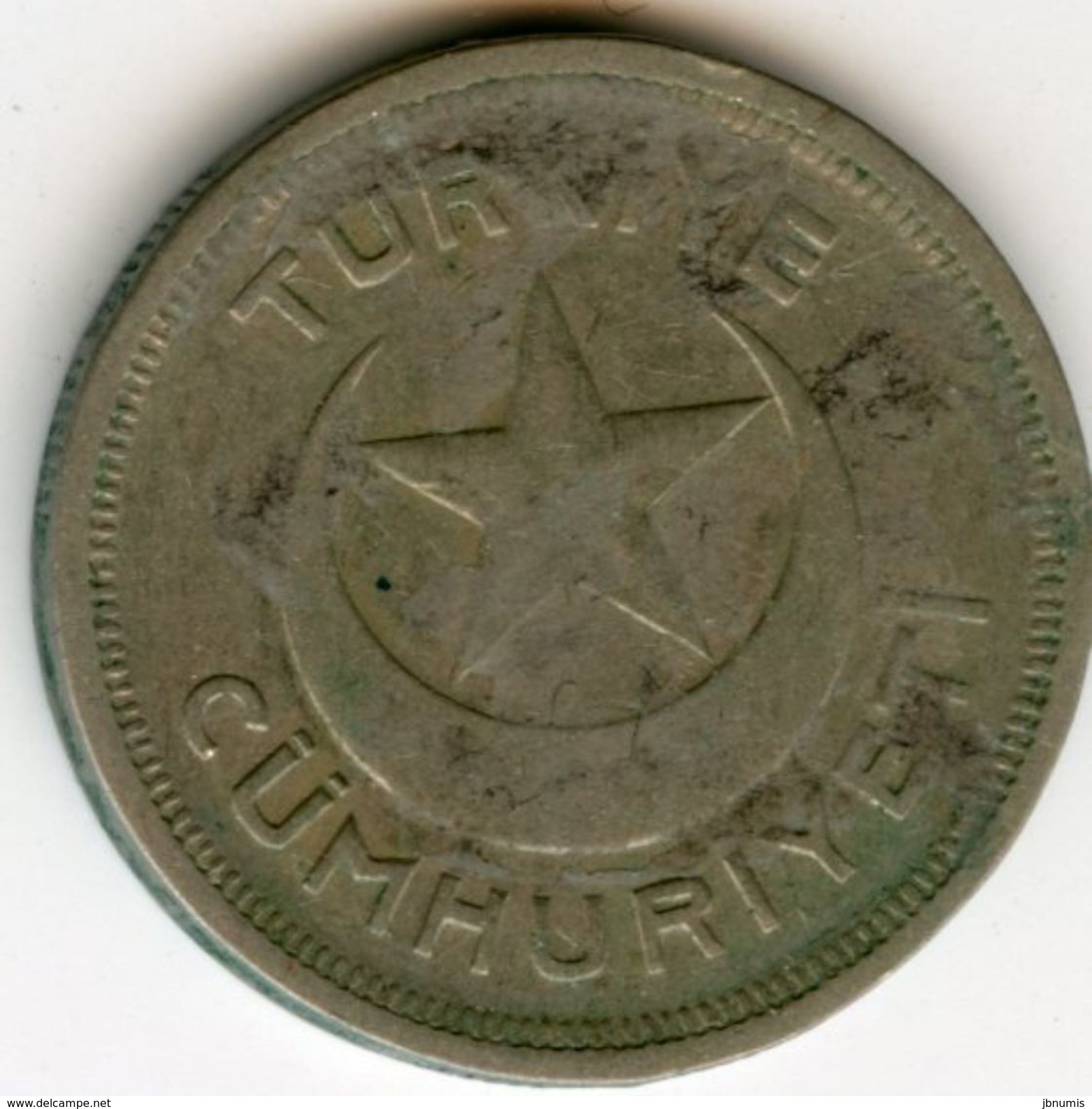 Turquie Turkey 5 Kurus 1943 KM 862 - Turquia