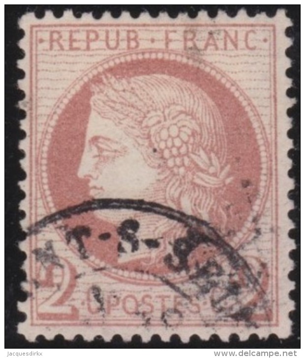 France   .    Yvert  .      51        .      O   .     Oblitéré - 1871-1875 Cérès