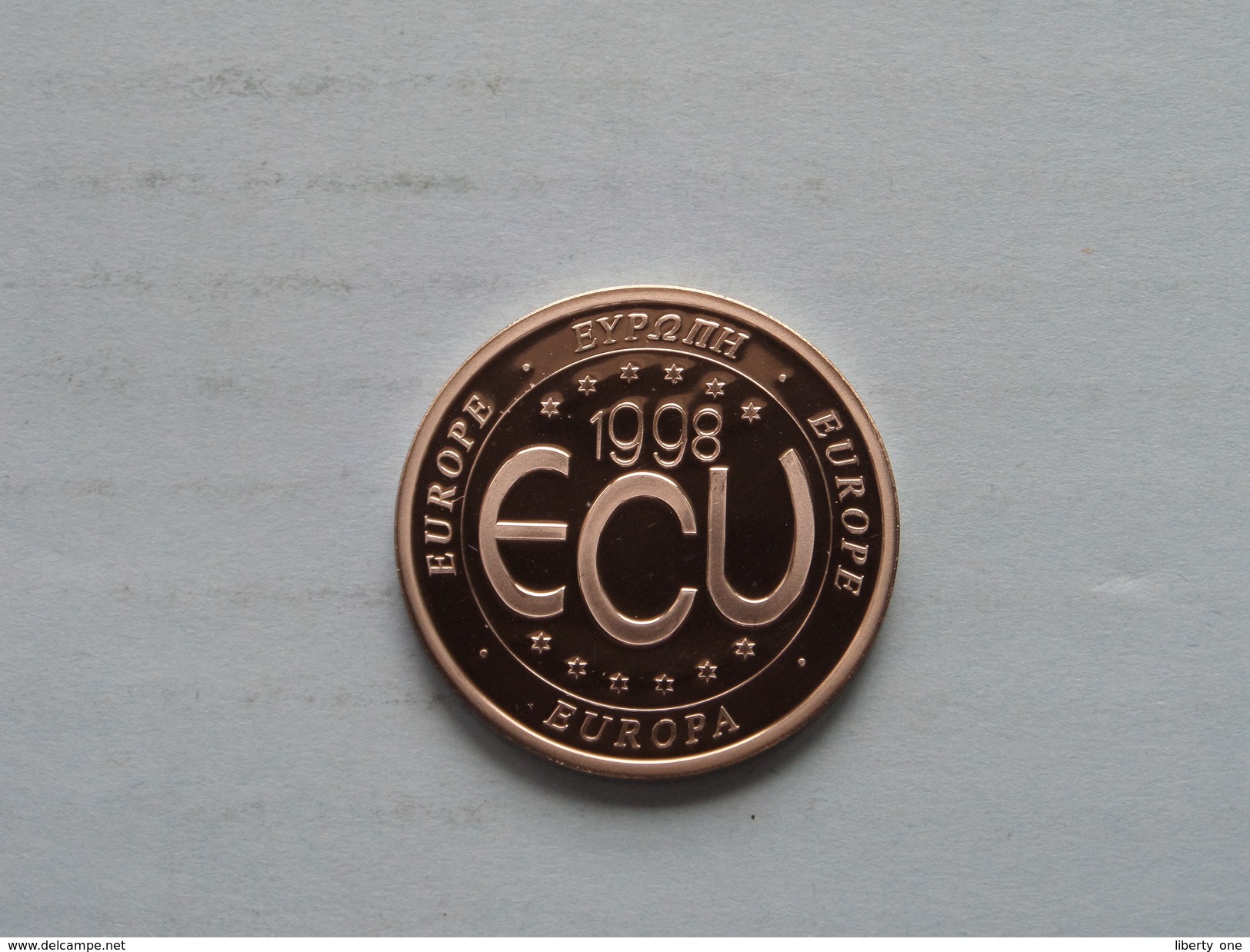 1998 ECU Europe ( 11.8 Gr. ) ( Details Zie Foto ) ! - Pièces écrasées (Elongated Coins)