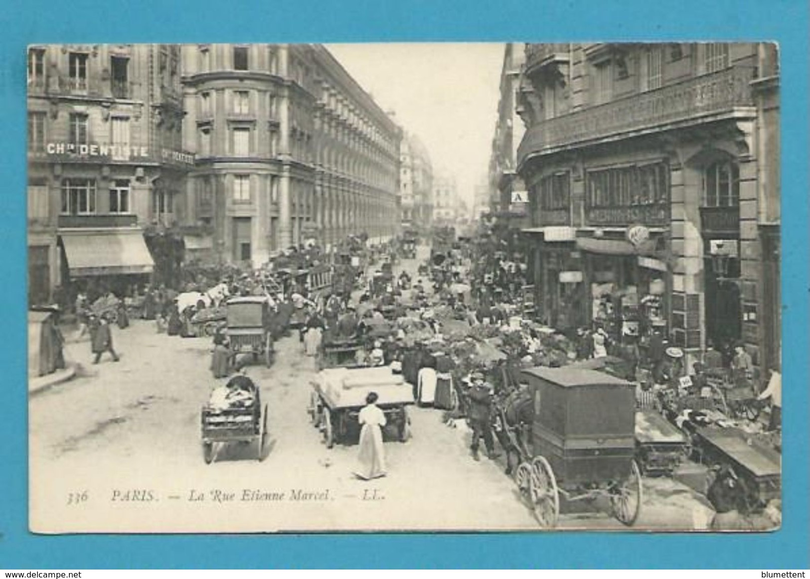 CPA 336 - Marché Rue Etienne Marcel PARIS IIème - Arrondissement: 02