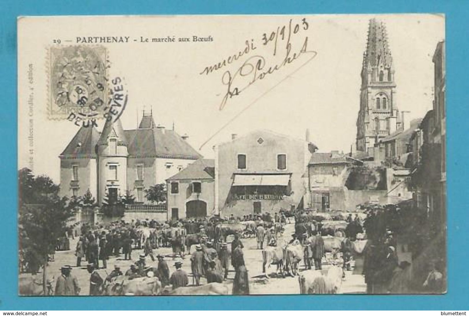 CPA 29 - Marché Aux Boeufs PARTHENAY 79 - Parthenay