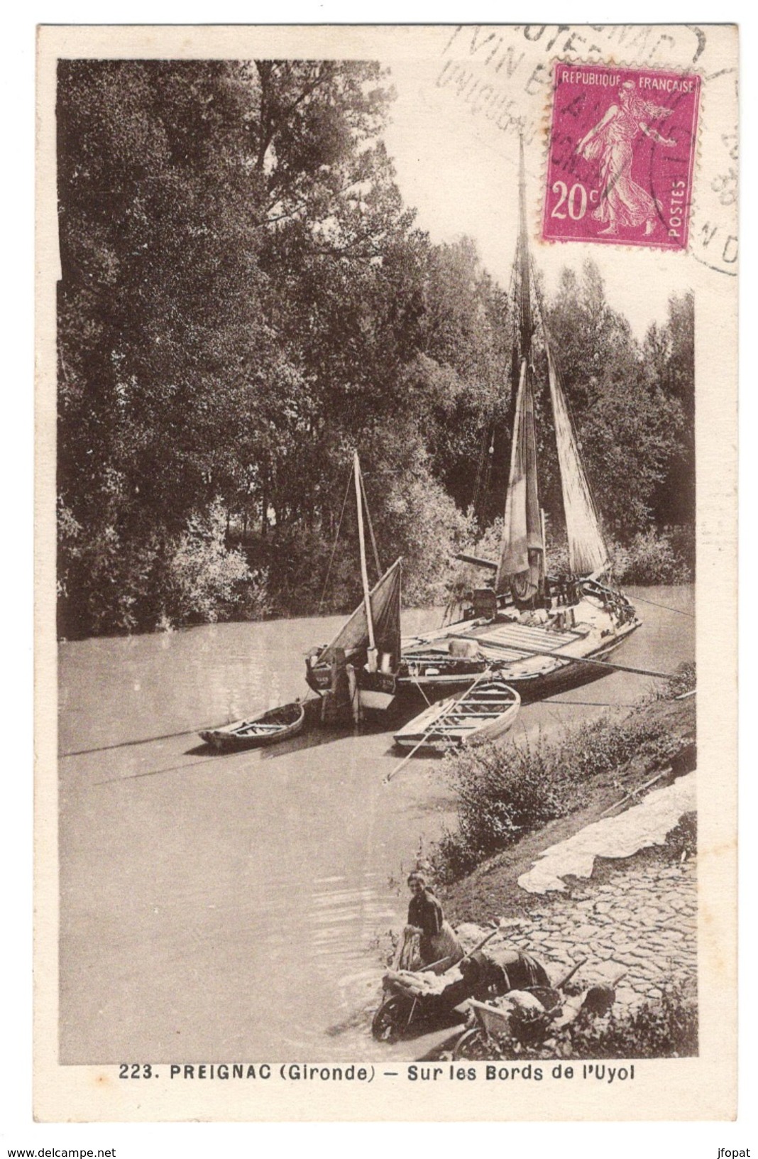 33 GIRONDE - PREIGNAC Sur Les Bords De L'Uyol, Gabarre - Autres & Non Classés