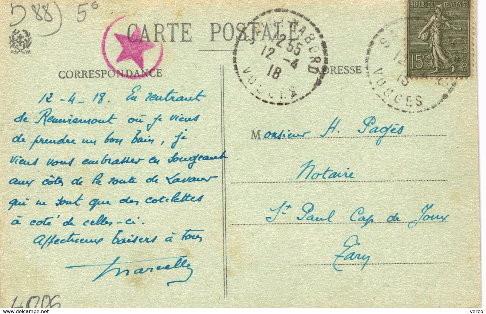 Carte Postale Ancienne De SAINT NABORD - Saint Nabord
