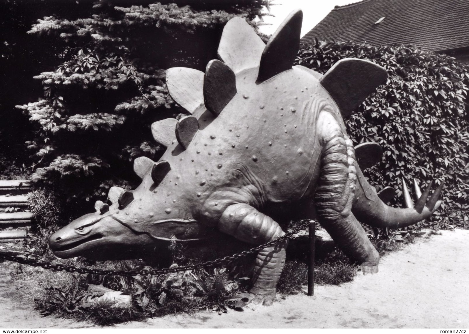 Saurierpark Kleinwelka, Germany, Ca. 1980s, Dinosaur - Stegosaurus - Bautzen