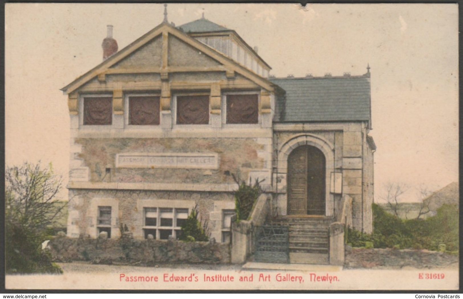 Passmore Edwards Institute And Art Gallery, Newlyn, Cornwall, C.1905 - Stengel Postcard - Other & Unclassified