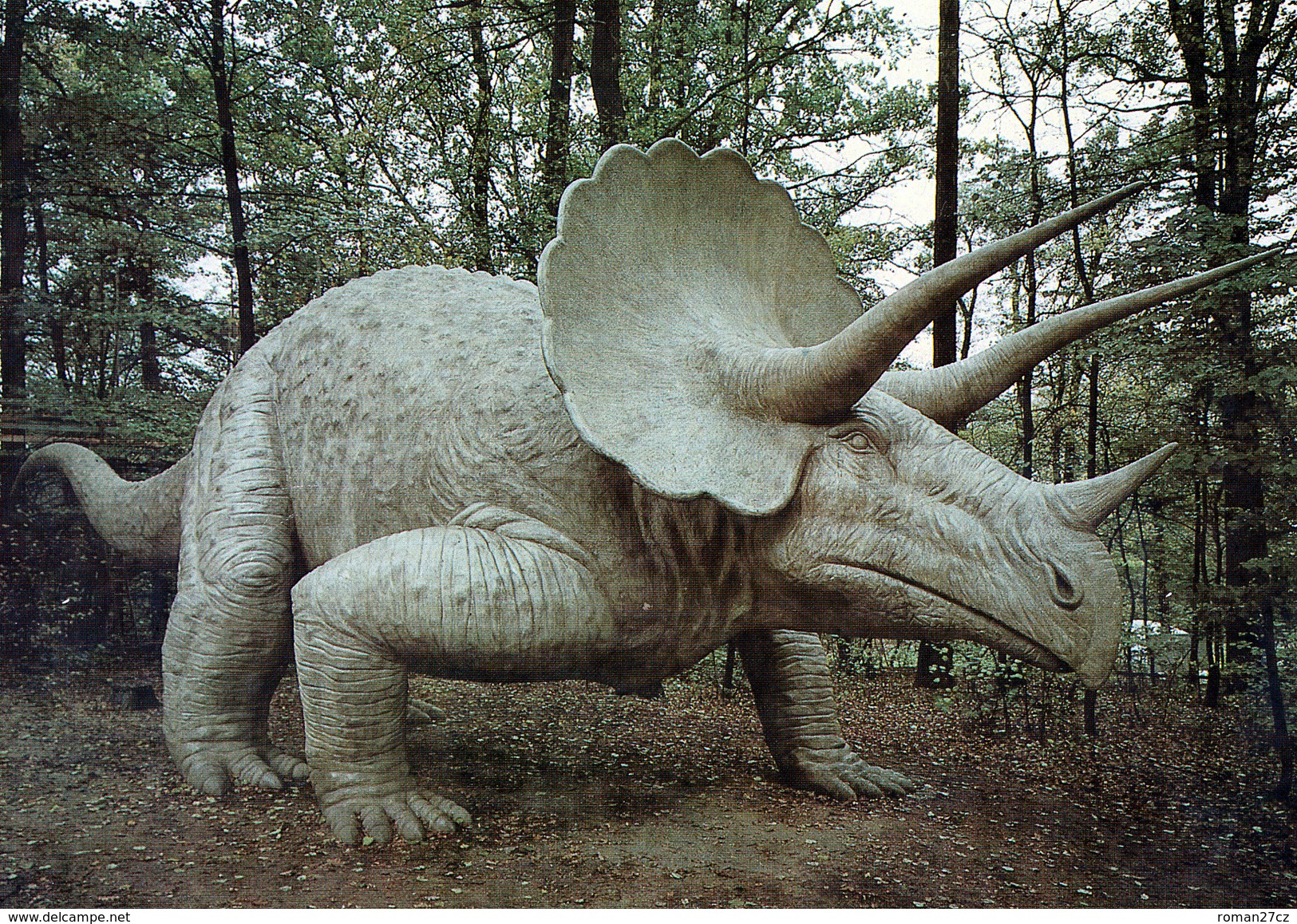 Saurierpark Kleinwelka, Germany, Ca. 1980s, Dinosaur - Triceratops - Bautzen