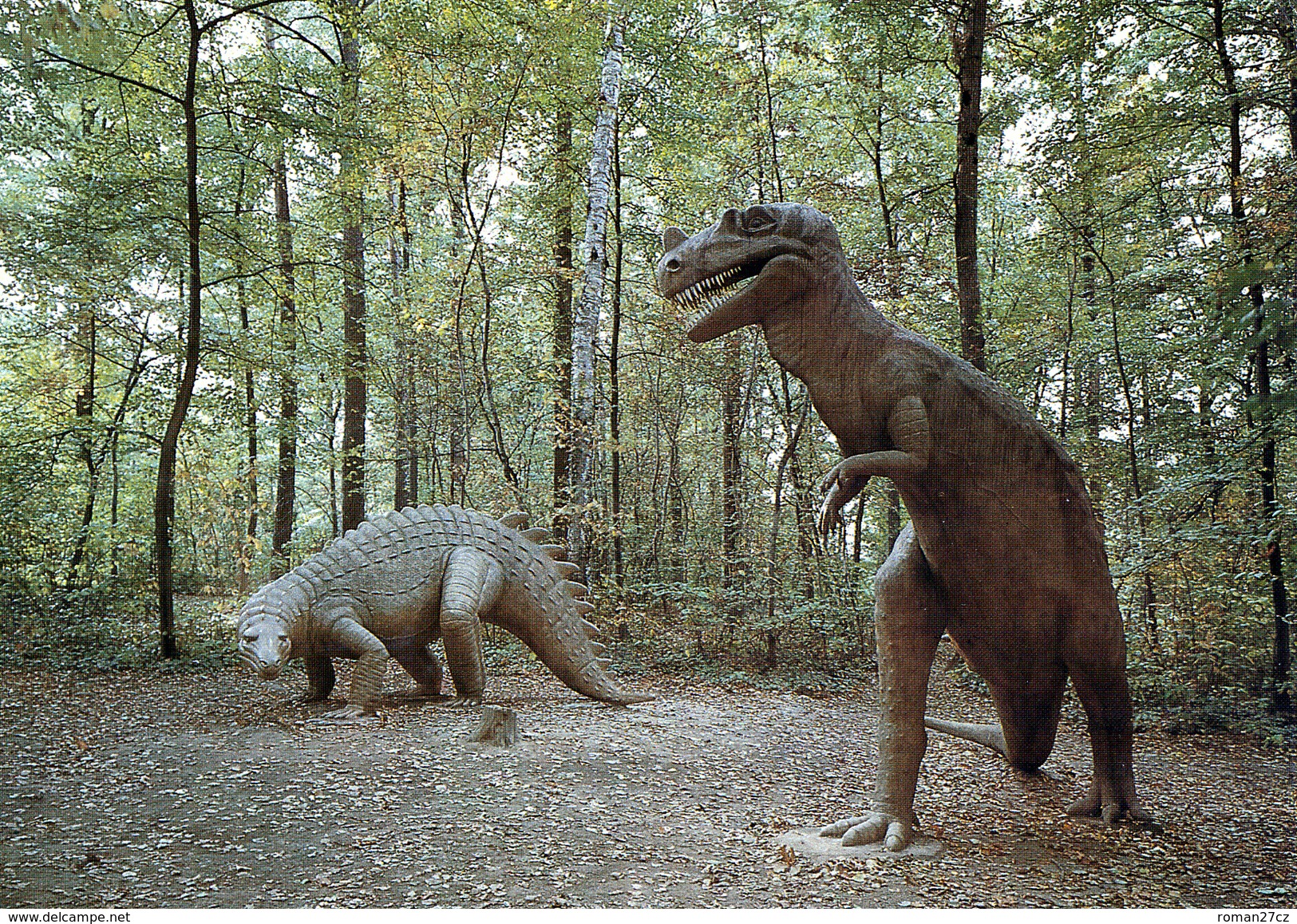 Saurierpark Kleinwelka, Germany, Ca. 1980s, Dinosaur - Ceratosaurus, Scelidosaurus - Bautzen