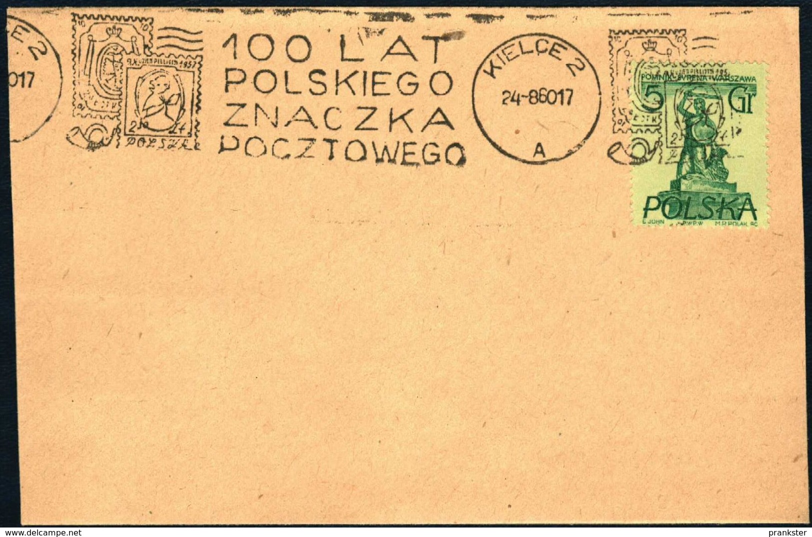 Poland 1960 Cancellation - 100 Years Of Polish Stamp 1860-1960 - Kielce 2 - Covers & Documents