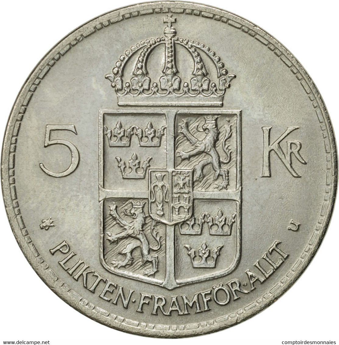 Monnaie, Suède, Gustaf VI, 5 Kronor, 1972, SUP+, Copper-Nickel Clad Nickel - Suède