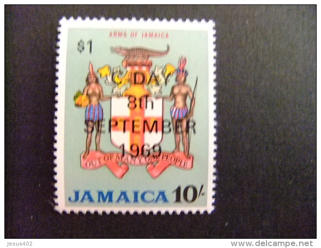 JAMAICA 1969 CAMBIO De MONEDA Escudo Yvert N 300 ** MNH - Jamaica (1962-...)