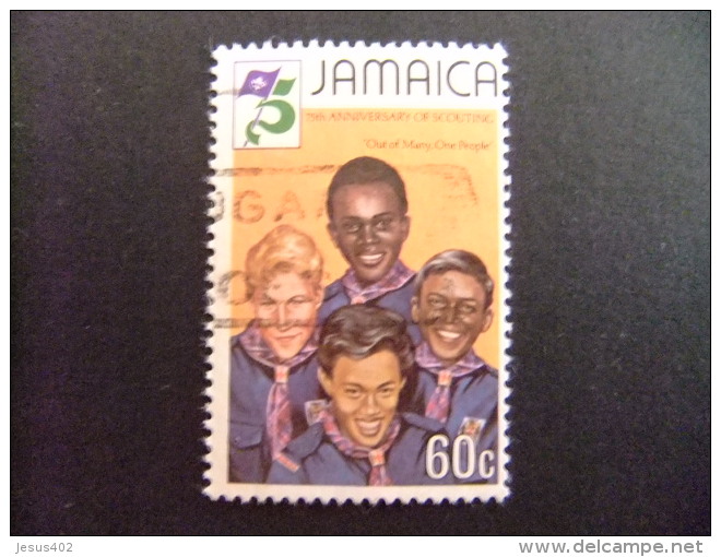 JAMAICA 1982 SCOUTS De Diferentes RAZAS  Yvert 549 FU - Jamaica (1962-...)