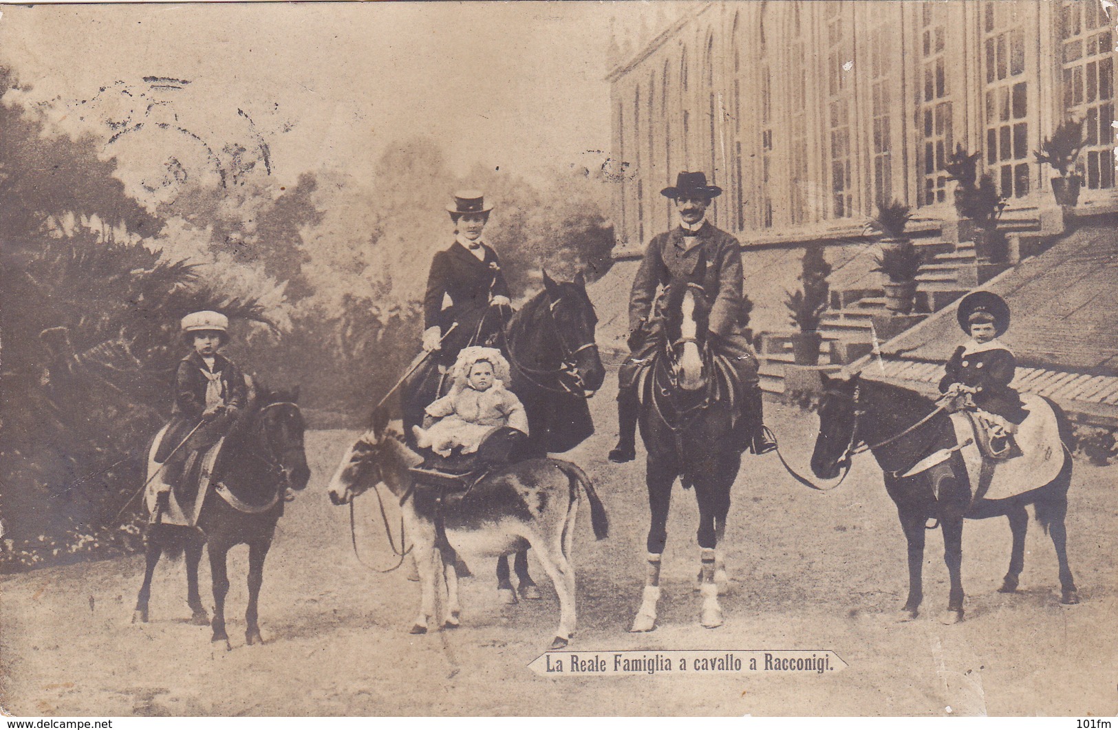 ITALIA - VITTORIO EMANUELE III. LA REALE FAMIGLIA A RACCONIGI - Familles Royales