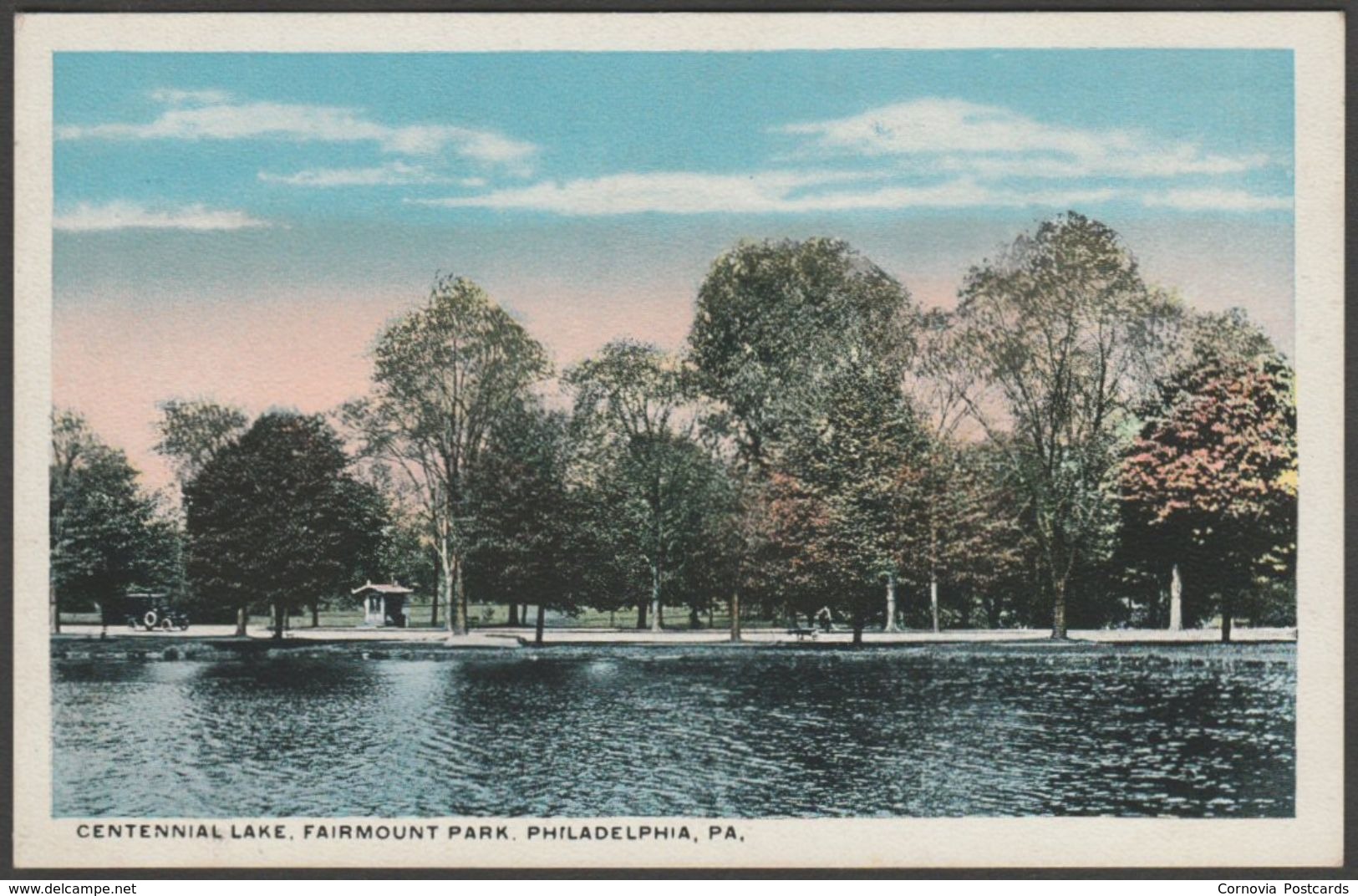 Centennial Lake, Fairmount Park, Philadelphia, Pennsylvania, C.1920 - Silbro Postcard - Philadelphia